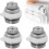 Pacote com 3 Válvulas de Radiador Automáticas de 1/2 Polegada com Corte Automático e Sangria Automática para Sistemas de Aquecimento 2