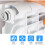 Pacote com 3 Válvulas de Radiador Automáticas de 1/2 Polegada com Corte Automático e Sangria Automática para Sistemas de Aquecimento 4