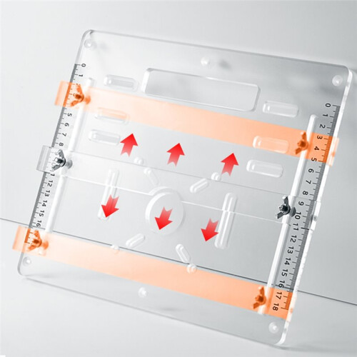 8mm Thickened Acrylic Cutting Base Plate Small Tool Table Adjustable Backer for Trimming Machines Large 2