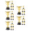 30Pièces Trophées Enfant Mini Coupe Récompense Sport 5