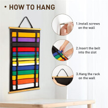 12 Belts Karate Belt Display Rack, Taekwondo Belt Display, Martial Art Belt Display Holder for Martial Art Learner