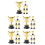 30Pièces Trophées Enfant Mini Coupe Récompense Sport 8