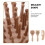 3Pièces Ensemble Brosse Khaki Bois & Laine Douce Bain 8