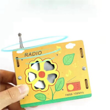 FM Radio Model Decorative DIY Toy Wooden Science Experiment Kit for Kids Science Learning Puzzle Experiment