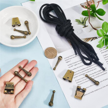 1 Sets Ijzeren Bolo-Das Onderdelen, Bolo-Das Uiteinden, Vervangende Eindkapjes, Dasgesp Accessoires voor Het Maken van Bolo-Dassen C