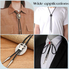 1 Kit D'Accessoires pour Cravate Bolo en Fer Embouts de Rechange, Boucles et Autres Éléments pour la Fabrication de Cravates Bolo A