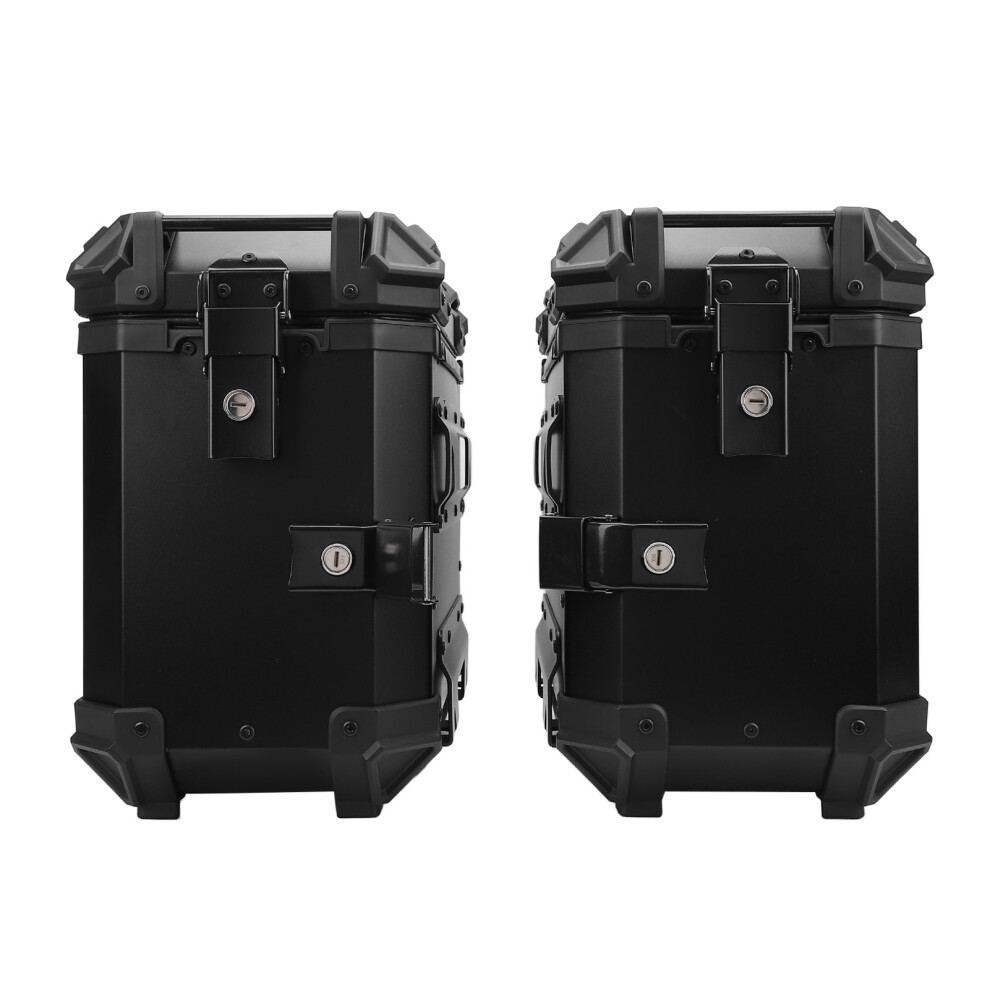 35L Hard Shell Saddlebag Aluminium Black 7055741669606