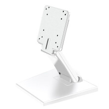 14-24in Desktop Monitor Holder with VESA Hole Folding TV Screen Stand Screen Mount Support for Home Office School White