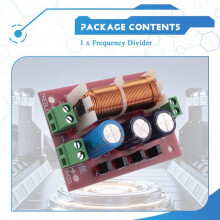 YLY-2088 2 Way Crossover Filters Module 400W Audio Speaker Frequency Divider Adjustable Full Range Treble with Shell