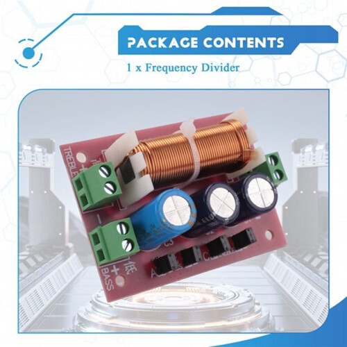 YLY-2088 2 Way Crossover Filters Module 400W Audio Speaker Frequency Divider Adjustable Full Range Treble with Shell