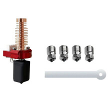 Ulepszony Hotend do Flashforge Adventurer 5M Hotend AD5M Zestaw Dysz Ceramiczny Blok Grzewczy, 4 Szt. Dysz 0,4 mm
