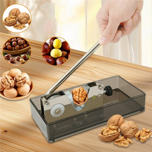 Nut Cracker for Almond Hazelnut Chestnut, Stainless Steel Nut Opener Nutcracker Tool Pecan Cracker Walnut Cracker Plier 2