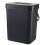 Space-Saving Quiet-Close Trash Can, Eco-Friendly Sealed Bin for Kitchen & Office, No Electricity Needed Black-3L 1