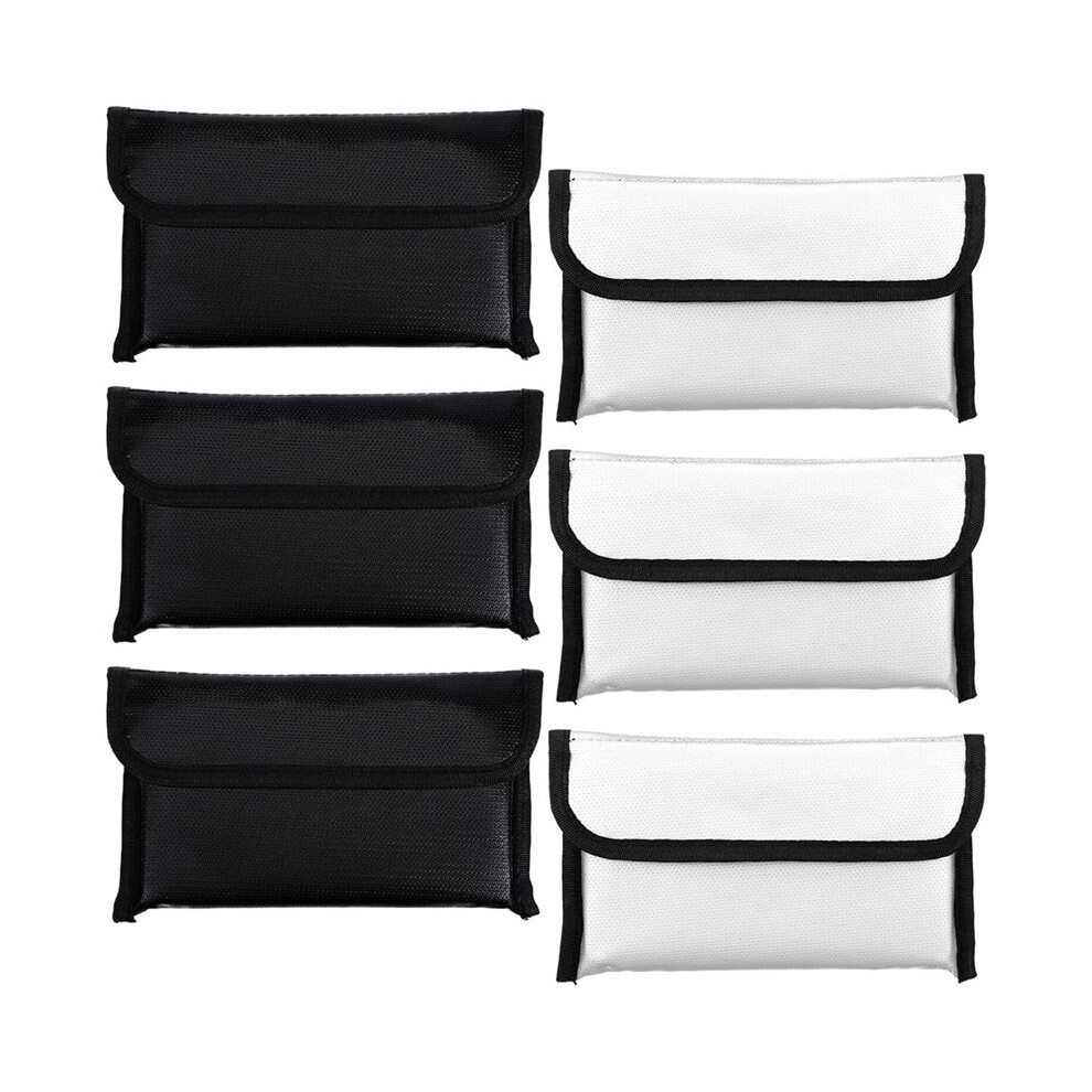 6-Pack Waterproof Money Pouch With Zipper, Fireproof Document Bag, Small Money Holder For Valuables, Passport, Cash 6031741576169