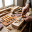 5 Pcs Carving Tools Set - Flat Linoleum & Wood Carving Knifes Chisel V Shaped Tools for Linocut Printmaking 5