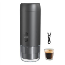 2-in-1 Portable Electric Espresso Machine, Travel Coffee Machine,Car Coffee Machine, for Coffee Powder and Capsules