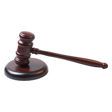 1 Set Judge Gavel Toy Solid Wood Long Lasting Simple Design Clear Loud Sound Ideal Gift for Lawyers Auctioneers