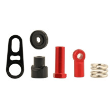 Metal 2-Speed Servo Saver Set AXI252025 for Axial SCX6 1/6 RC Crawler Car Upgrades Parts Accessories,Black