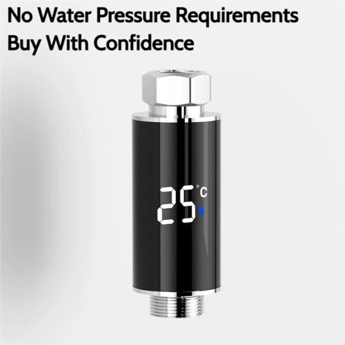Digital Badrum Bubbelbad Duschkranar Termometer LED-Display Vattenkraft El Duschtermometer