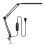 DeskLamp Adjustable Foldable Double Swing Arm Light Eye-Caring for Dormitory Study Office Architect Task Lamp Dimmable A 1