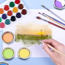 20Pcs Stainless Steel Paint Mixing Trays with Spout for Easy Pouring, Reusable Watercolor Palettes for Artist Mixing