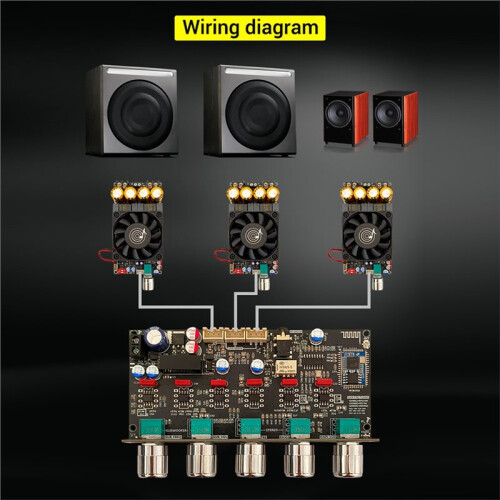 ZK-PRO2 Preamplifier Tone Board 2.1 Channel Subwoofer with  Decoding QCC3034+ES9023 2