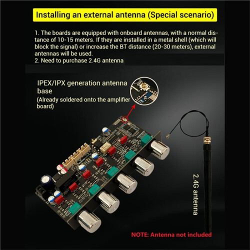 ZK-PRO2 Preamplifier Tone Board 2.1 Channel Subwoofer with  Decoding QCC3034+ES9023 2