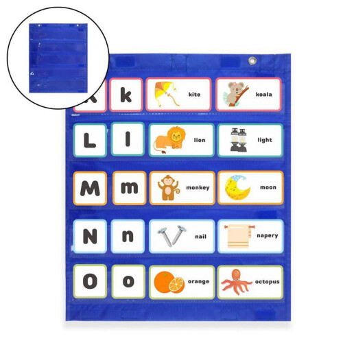 Learning Pocket Chart, Classroom/Teacher Organizer, Homeschool Classroom Teaching Supplies 1