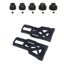 1set 8041 Front Lower Arm for 1/8 Zd Racing 9116 9020 9072 9071 & 5Pcs 8195 5mm M1 13T 14T 15T 16T 17T Pinion Motor Gear