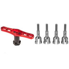 1x 17mm HEX Nuts Installation Tools Sleeve for HSP & 4Pcs Wheel Axles for A949/A959/A969/A979/K929