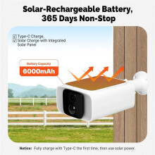 Tuya Integrated 4G Solar Panel Camera Dual Charging Long Battery Life APP Monitoring Alexa Hom