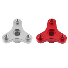 2 Set Metal Slipper Clutch Eliminator for 1/10 Slash Stampede Bandit Rustler VXL XL5 2WD Parts, Red & Silver