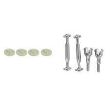 4Pcs Main Drive Gear 38T for SG 1603 SG 1604 SG1603 SG1604 1/16 & 2Set Metal Rear Drive Shaft Dogbone