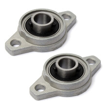 2X KFL001 Zinc Alloy Flanged Bearings Bearings Bearings with Stand 12mm