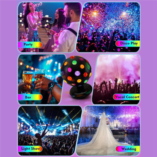 Rotating Disco  Light - 11"  Disco  with Multi-Colored LED for Electric Dance Atmosphere 2