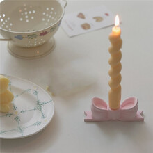 Elegant Gypsum Candle Holder for Long Candles - Ideal for Weddings, Birthdays, and Home Decor