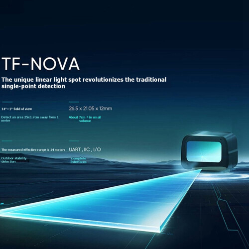 TF-NOVA LiDAR Module  Sensor 14X1FOV Laser Ranging Module for Vehicle Obstacle Detection UAV Drone Altitude Hold 1
