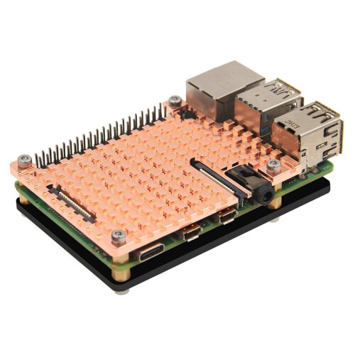 For Raspberry Pi 4 Copper Heatsink Passive Cooling Copper Case Plate 4mm 2