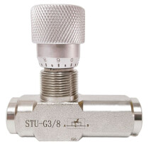 Vanne de RéGulation de DéBit STU-G3/8, Vanne D'ÉTranglement Hydraulique STU, Vanne de RéGulation de Vitesse de VéRin Hydraulique Haute Pression