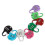 10pcs Colorful Password Padlock Security Combination Lock Coded Lock Metal Padlock 4