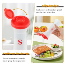 2pcs Salt and Pepper Shakers with Lids,Large Moistur-E Proof Salts Shaker Pepper Food Containers for Cooking
