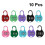 10pcs Colorful Password Padlock Security Combination Lock Coded Lock Metal Padlock 5