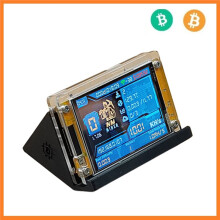 1000KH/S NMMiner NerdMinerV2+Stand 2,8 Zoll Display Verbesserter Hochleistungs-Bitcoin-Krypto-Solo-Miner für Zuhause