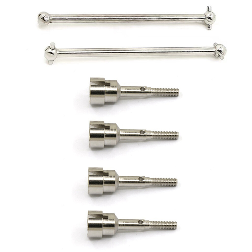 2Pcs Metal Dog Bone Drive Shaft With 4Pcs Metal Drive Shaft Cup Wheel Axle 4711284620049