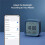 Cleargrass   Alarm Clock Temperature Humidity Display LCD Screen Adjust Night Light for Mihome APP White 5