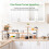 Bamboo Kitchen Countertop Organizer Corner Shelf Storage Display Bathroom Makeup Dresser Table with Hooks Space Saving 5