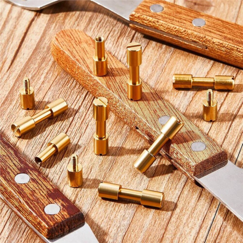 20 Sets Brass Bracket Bolt Fasteners Tool  Diameter 6 mm Handle Pins Hardware Screws Making Supplies Blind Rivets 1