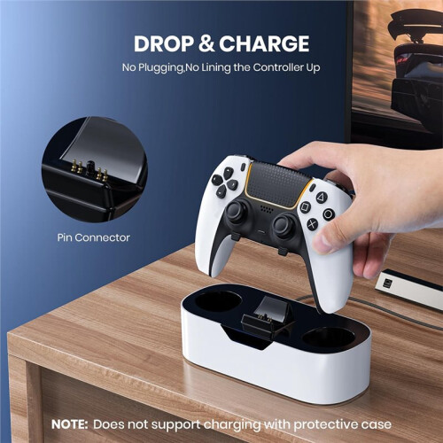 Handle Controller Charger Station Fast Single Charging Stand Dock for  5 DualSense DualSense  Controller