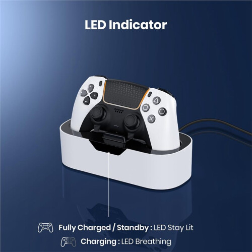 Handle Controller Charger Station Fast Single Charging Stand Dock for  5 DualSense DualSense  Controller 2