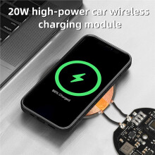 20W Wireless Charger Transmitter Module 12V 24V Type C Fast Charging Circuit Board Coil DIY Wireless Charging Pad Power